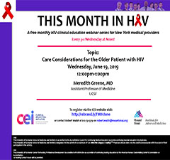 This Month in HIV:Care Considerations for the Older Patient with HIV